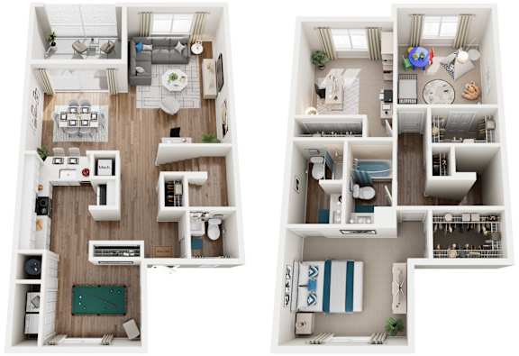 3 Bed 2.5 Bath Floor Plan | 1,550 Sq. Ft