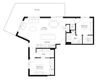 PH3 Floor Plan at Rialto, Washington District of Columbia