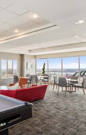Rooftop pool table  at Lenox Club, Arlington, 22202