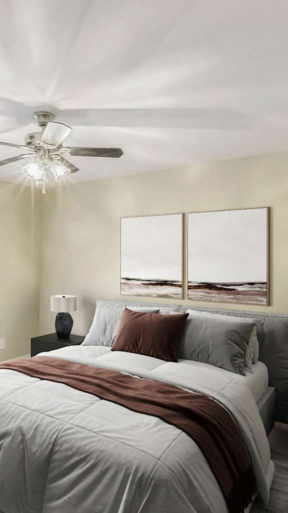 Well Appointed Bedroom at Brandemere Apartment Homes, Winston Salem, NC, 27106