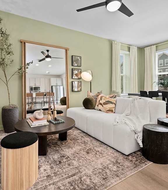 The Wrenley Apartments in Charlotte, NC Model Living Room