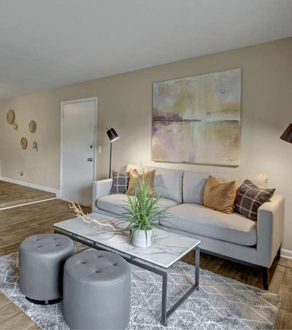 Living Room View at Lacota Apartments, Atlanta, GA