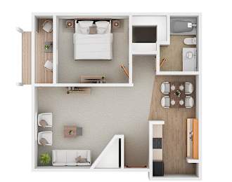 A1 Floor Plan at Creekstone Falls, South Dakota, 57106