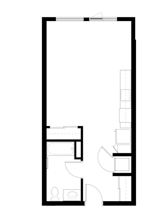 Studio I Floor Plan at Victory Northgate Apartments, Seattle