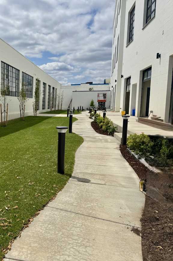 Courtyard Walkway at Atomic Orchard Experiment, Portland, 97232