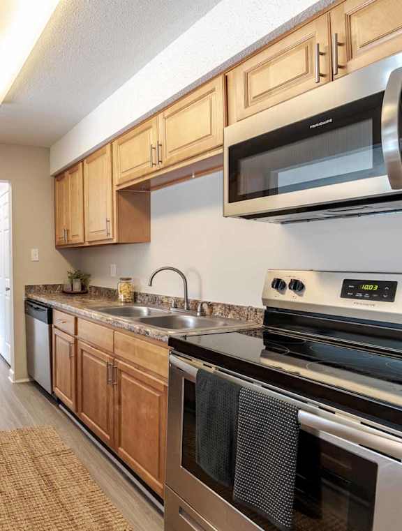 Dining Room with ceiling fan at Collins Crossing, Carrboro