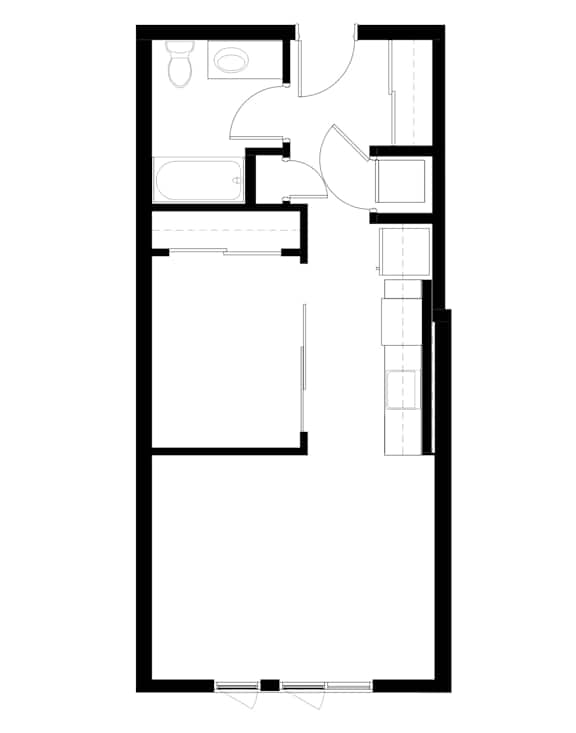 1Bedroom 20 Floor Plan at Victory Northgate Apartments, Washington, 98125