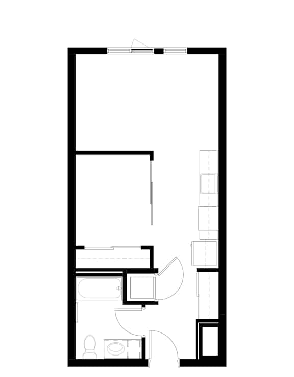 1Bedroom 19 Floor Plan at Victory Northgate Apartments, Washington