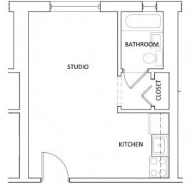 The Parkway Apartments - A7 - studio - 1 bath