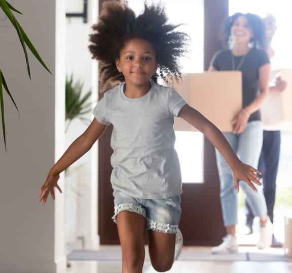 Beautiful Girl Running