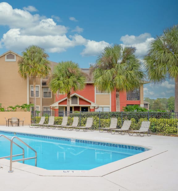 Sparkling Swimming Pool at The Avenues of Baldwin Park in Orlando, FL