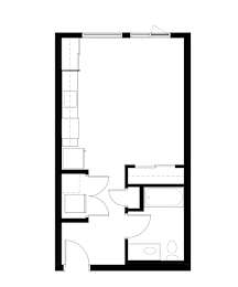 Studio H Floor Plan at Victory Northgate Apartments, Seattle, Washington