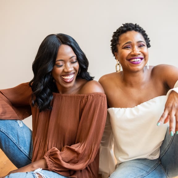 Friends Sitting And Laughing at Conwood Flats, Tennessee, 38107