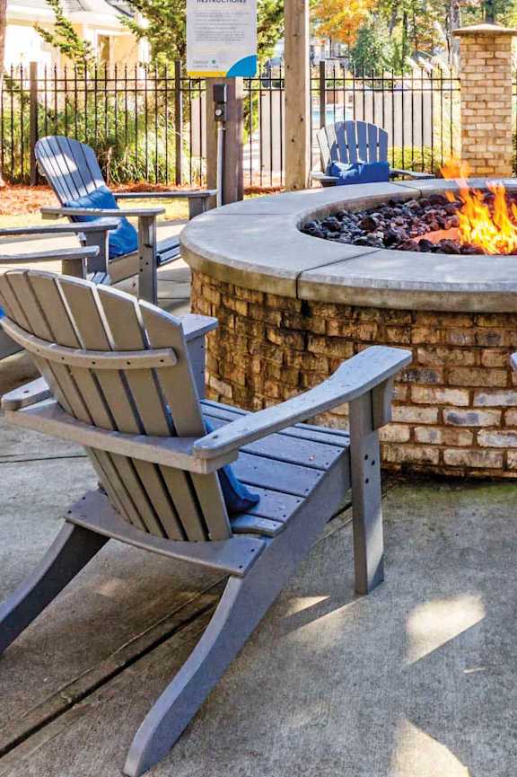 Firepit at Carolina Point Apartments, Greenville, South Carolina