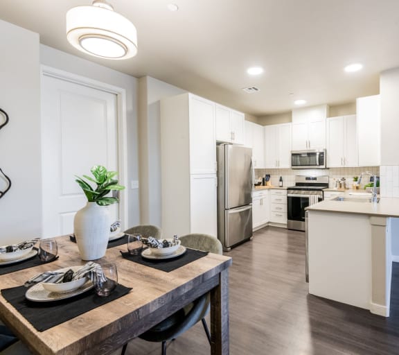 Kitchen and dining area 