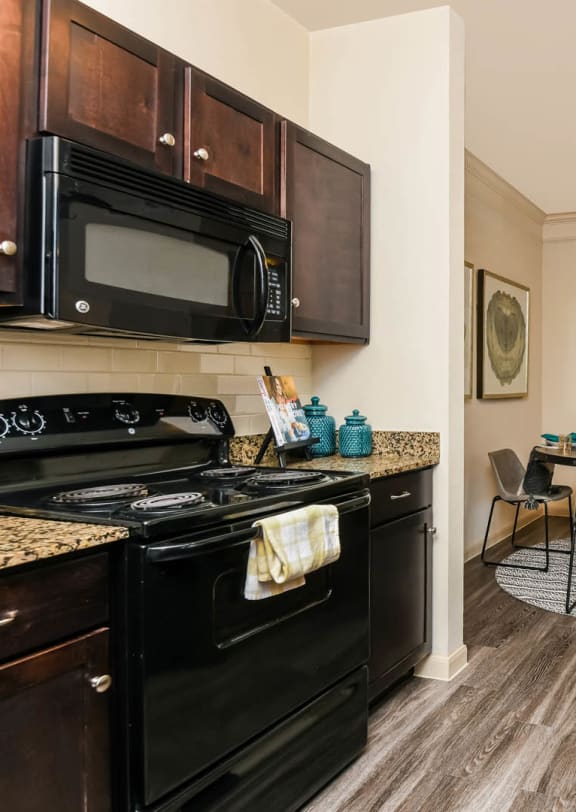 interior kitchen at Broadwalk Med Center apartments