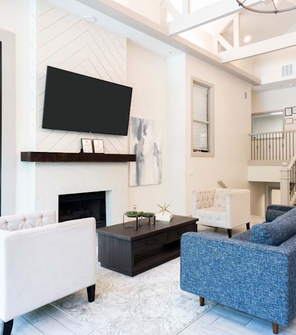 Elegant Living Area at Grove Point in Norcross, GA