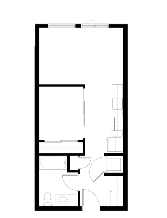 1Bedroom 16 Floor Plan at Victory Northgate Apartments, Seattle, 98125