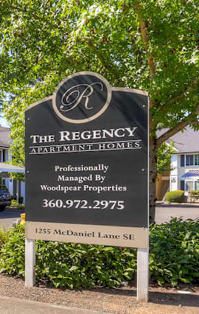 The Regency Apartment Homes is managed by Woodpar Properties.