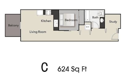 7 Hills Apartments in Seattle, Washington C Floor Plan