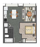1Bd 1Bth S Floor Plan at Stella St. Paul Apartments, St. Paul