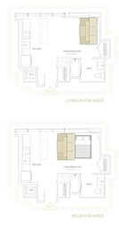 Avenir S2 partial y sunken smart suite floor plan.