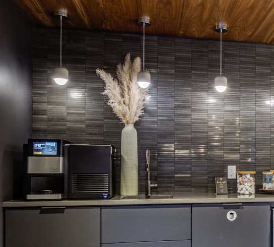 the lobby or reception area of residence inn downtown