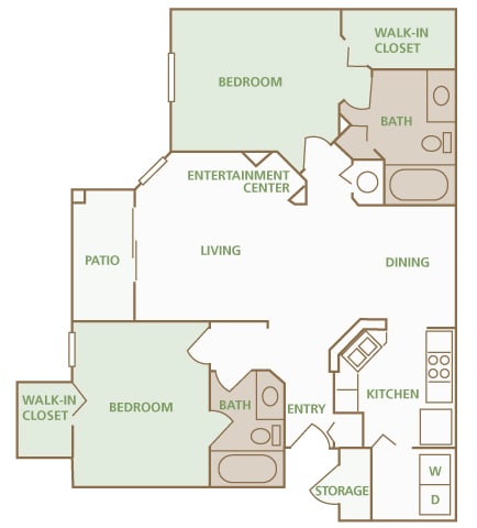 Park Del Mar - B2 - Cezanne - 2 bedroom - 2 bathroom