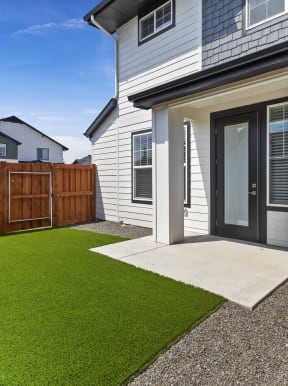 Backyard Area at Alante Homes at Lake Hazel, Boise, ID