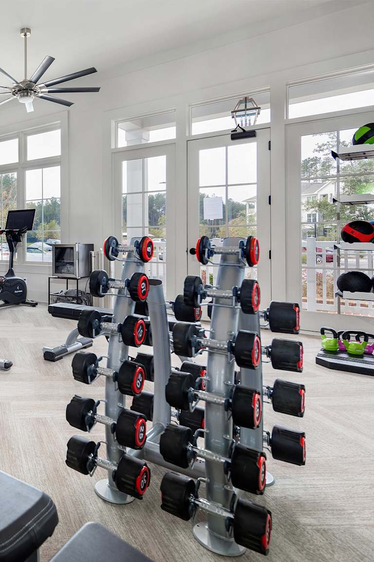 Gym at Elevate at Brighton Park (2 of 3)