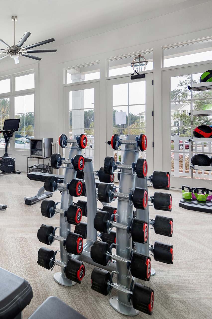 Gym at Elevate at Brighton Park (1 of 3)