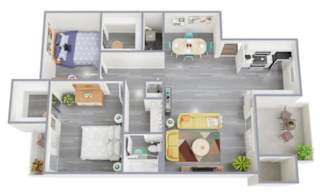 2 Bed Floorplan at Homestead Chandler, Arizona