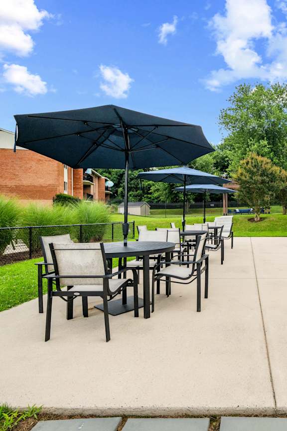 outdoor grilling area