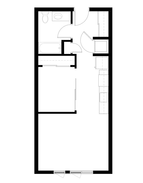 1Bedroom 17 Floor Plan at Victory Northgate Apartments, Seattle, Washington