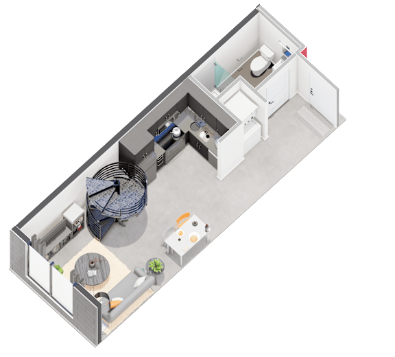 Floor plan at The Citizen Birmingham Apartments
