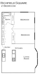Richfield Square Apartments floorplan, Richfield, Minnesota