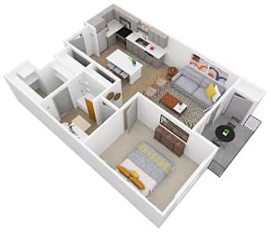 A white and wood kitchen with a large island and a sink.