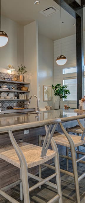 RedPoint Apartments and Townhomes Clubhouse Kitchen