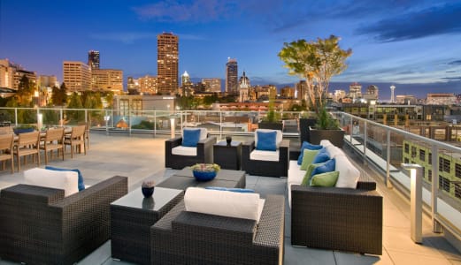 Viva Apartments Rooftop Patio with City Views