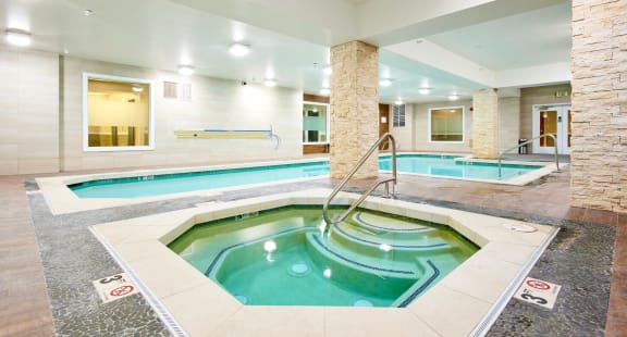 Met Tower Apartments Indoor Spa and Pool Area