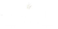 waters edge at harbison columbia apartments white logo