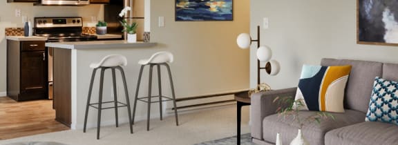 Sofi Lake Oswego Model Living Room and Kitchen